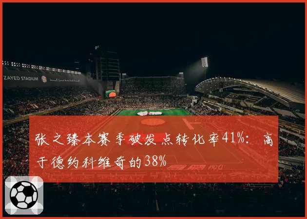 张之臻本赛季破发点转化率41%：高于德约科维奇的38%