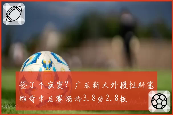 签了个寂寞？广东新大外援拉科塞维奇季后赛场均3.8分2.8板